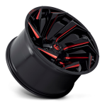 Felga aluminiowa D755 Reaction Gloss Black Milled W/ RED Tint Fuel - 2