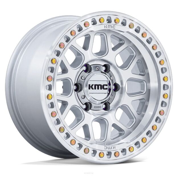 Felga aluminiowa KM549 GRS Gloss Silver W/ Machined Face KMC