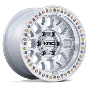 Felga aluminiowa KM549 GRS Gloss Silver W/ Machined Face KMC