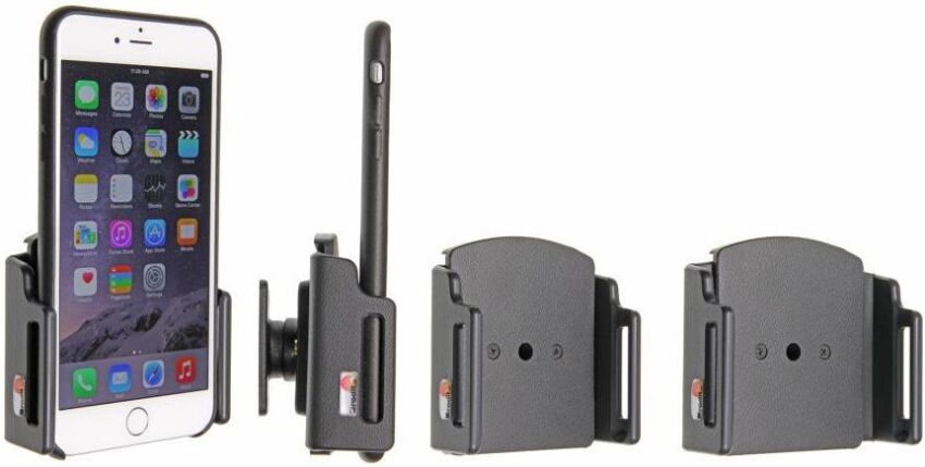 Uchwyt pasywny do Apple iPhone X w cienkim futerale w futerale lub obudowie o wymiarach: 75-89 mm (szer.), 2-10 mm (grubość).