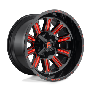 Felga aluminiowa D621 HARDLINE Gloss Black W/ Red Tint FUEL