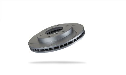 Pedders Slotted Geomet Coated Rotor