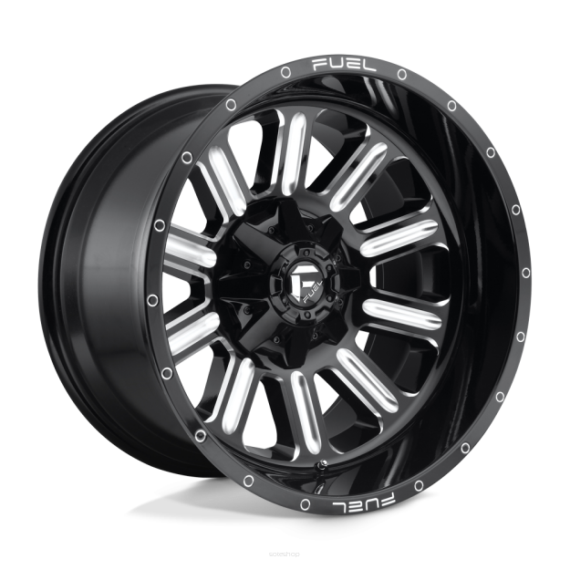Felga aluminiowa D620 HARDLINE Gloss Black Milled FUEL