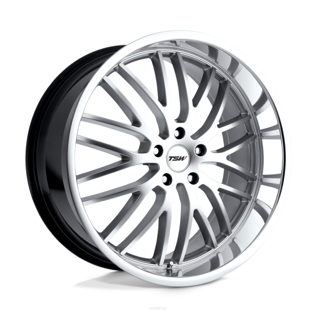 Felga aluminiowa SNETTERTON Hyper Silver W/ Mirror Cut Lip TSW