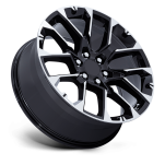 Felga aluminiowa PR224 Gloss Black W/ Machined Face PERFORMANCE REPLICAS - 3