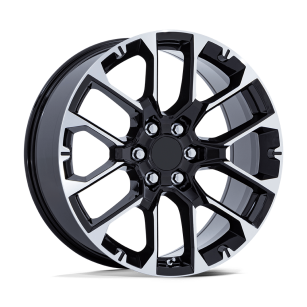 Felga aluminiowa PR224 Gloss Black W/ Machined Face PERFORMANCE REPLICAS