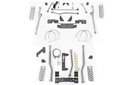 4,5" Extreme Duty Long Arm Lift Kit Radius Przód / 3 Link  Tył RUBICON EXPRESS - Jeep Wrangler JK 4 drzwi