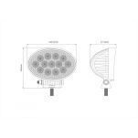 Lampa robocza LED 13xLED owalna flood - 2