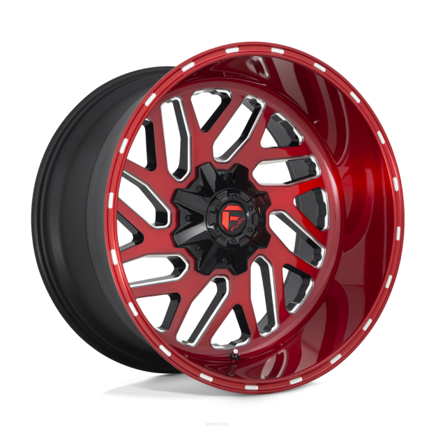 Felga aluminiowa D691 TRITON Candy Red Milled FUEL