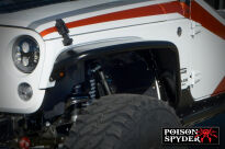 Błotniki nadkola przednie Crusher czarne POISON SPYDER - Jeep Wrangler JK - 4