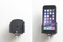 Uchwyt regulowany do Apple iPhone 6 w futerale lub obudowie o wymiarach: 62-77 mm (szer.), 2-10 mm (grubość) z możliwością wpięcia kabla lightning USB - 5