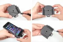 Uchwyt regulowany do Apple iPhone 6 w futerale lub obudowie o wymiarach: 62-77 mm (szer.), 2-10 mm (grubość) z możliwością wpięcia kabla lightning USB - 4