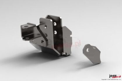 Wzmocniony relokator mocowania przedniego drążka Panharda, DANA 30 i DANA 44 : fi 16mm, 07-17 Jeep Wrangler JK