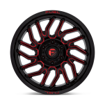 Felga aluminiowa D808 HURRICANE Gloss Black Milled Red Tint FUEL - 2