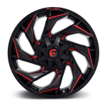 Felga aluminiowa D755 Reaction Gloss Black Milled W/ RED Tint Fuel - 3