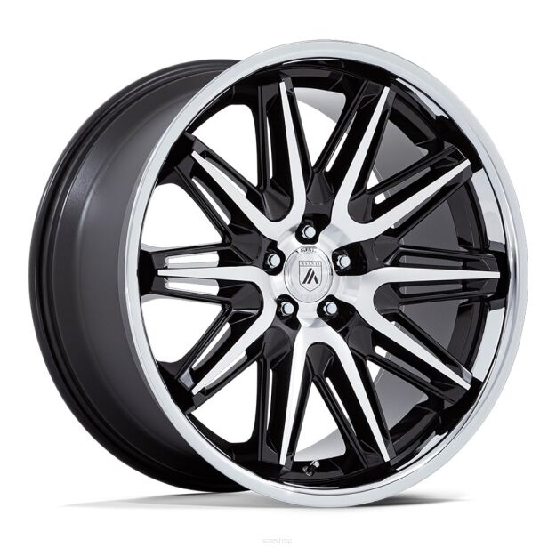 Felga aluminiowa AB047 IMPERATOR Gloss Black Machined W/ Ss Lip ASANTI