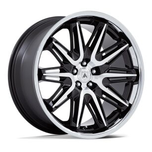 Felga aluminiowa AB047 IMPERATOR Gloss Black Machined W/ Ss Lip ASANTI