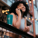 Termiczny kubek ze słomką Tumbler Vacuum Insulated 473ml MORSKI KLEAN KANTEEN - 2