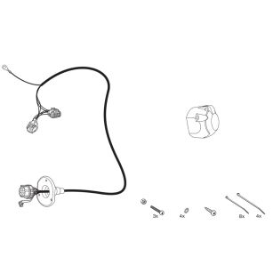 Wiązka przewodów do mocowania haka 7 PIN HAK-SYSTEM