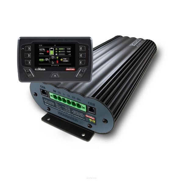 The Manager30 Battery Management System with Redvision Display and UK AC Plug
