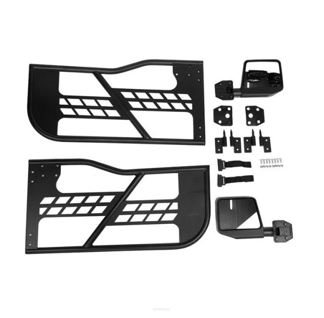Komplet drzwi rurowych z lusterkami Jeep Wrangler JK