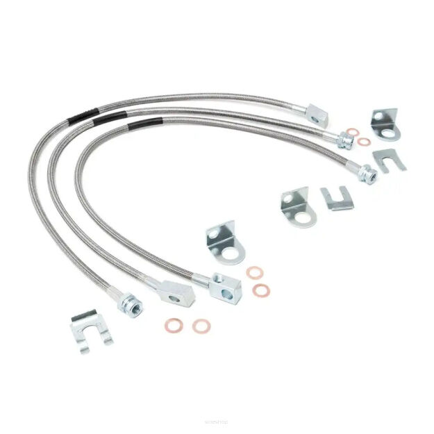 Przewody hamulcowe przedłużone przód i tył Rough Country Lift 4-6