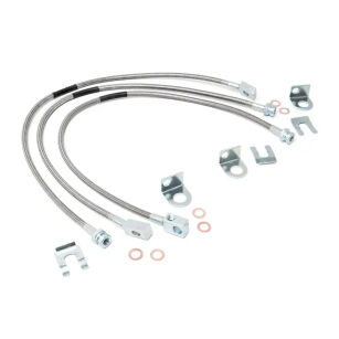 Przewody hamulcowe przedłużone przód i tył Rough Country Lift 4-6" Wrangler TJ / YJ