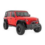 Progi, stopnie boczne czarne Rough Country Oval Nerf Steps - 2