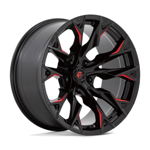 Felga aluminiowa D823 FLAME Gloss Black Milled W/ Candy Red FUEL