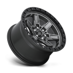 Felga aluminiowa D698 Kicker Matte GUN Metal Black Bead Ring Fuel - 3