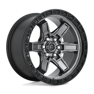 Felga aluminiowa D698 Kicker Matte GUN Metal Black Bead Ring Fuel