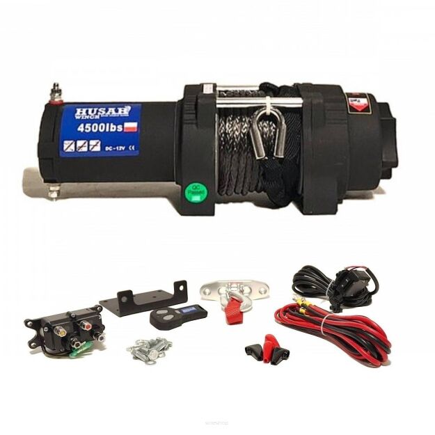 Wyciągarka elektryczna ATV Husar Winch BST S 4500lb 12V Syntetyk 2 T
