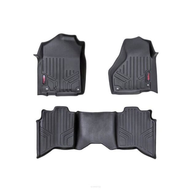 Gumowe dywaniki na podłogę Rough Country - RAM 1500 19-on Crew Cab