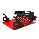 Jeep Commander XK 2005-2011 osłona czołowa z płytą montażową wyciągarki czerwona - 4