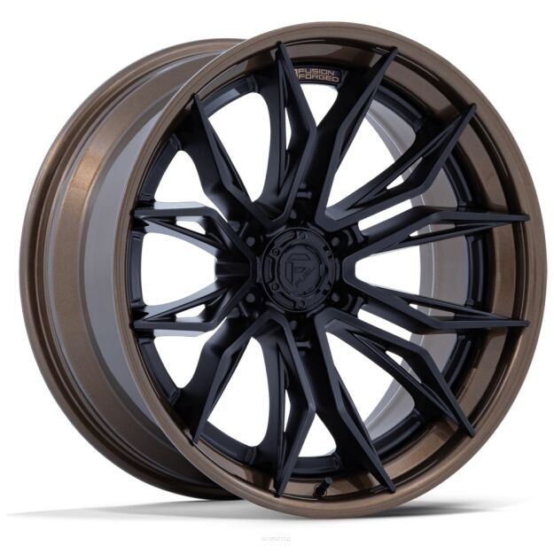 Felga aluminiowa FC404 MUTINY Matte Black W/ Gloss Bronze Lip FUEL