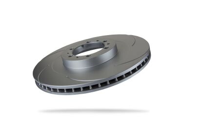 Pedders Slotted Geomet Coated Rotor