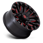 Felga aluminiowa D829 QUAKE Gloss Black Milled Red Tint FUEL - 3