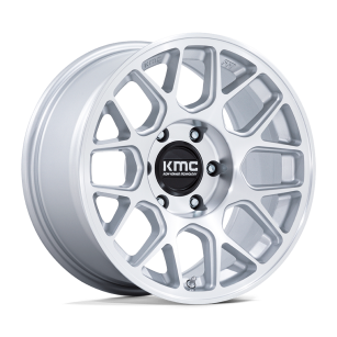 Felga aluminiowa KM730 HATCHET Gloss Silver W/ Machined Face KMC