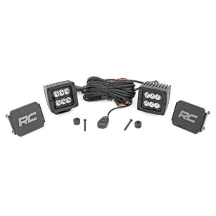 Lampy LED 2" kwadratowe Rough Country Black Series