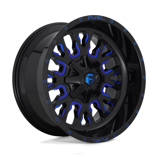Felga aluminiowa D645 STROKE Gloss Black Blue Tinted Clear FUEL