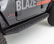 Progi Boczne RB20 z powłoką ochronną Go Rhino - RAM 1500 19-on Crew Cab - 7