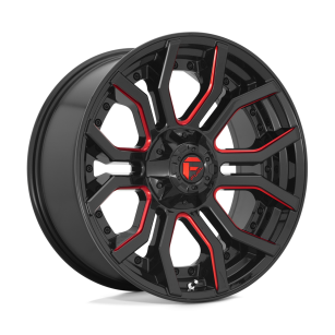 Felga aluminiowa D712 RAGE Gloss Black Red Tinted Clear FUEL
