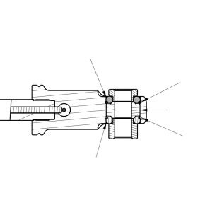 Zestaw naprawczy do mocowania amortyzatora skrętu FOX