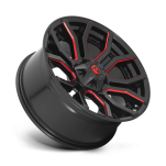 Felga aluminiowa D712 RAGE Gloss Black Red Tinted Clear FUEL - 3