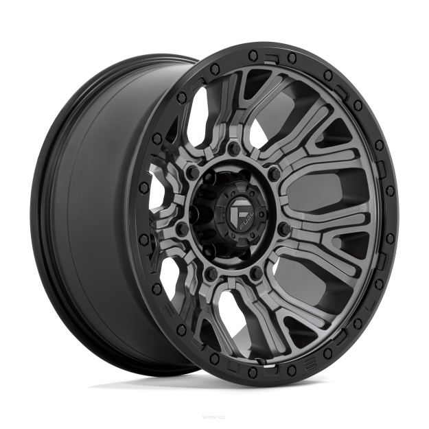 Felga aluminiowa D825 TRACTION Matte Gunmetal W/ Black Ring FUEL