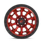 Felga aluminiowa D695 COVERT Candy Red Black Bead Ring FUEL - 3