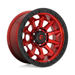 Felga aluminiowa D695 COVERT Candy Red Black Bead Ring FUEL