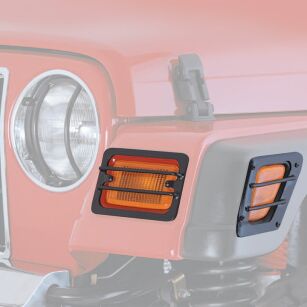 Osłony kierunkowskazów czarne Smittybilt Euro Turn - Jeep Wrangler TJ