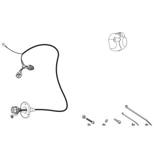 Wiązka przewodów do mocowania haka 7 PIN HAK-SYSTEM