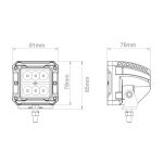 Lampa robocza 6x LED Pro z wymiennymi obudowami - 5